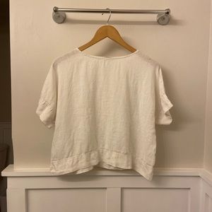 Linenfox Mona Top Milky White